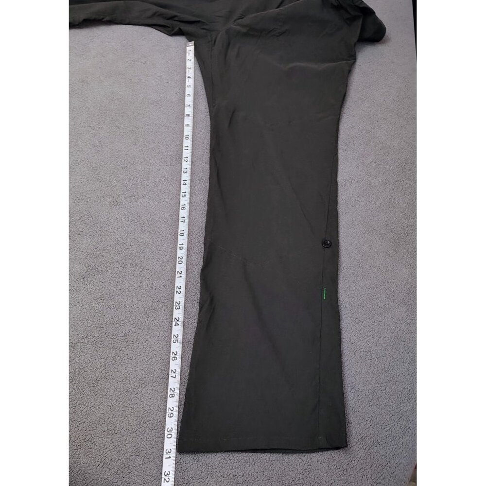 Alpine Parrot Women's Ponderosa Pants Sz (16) Dark Green Cargo Hiking Bootcut - Picture 4 of 8